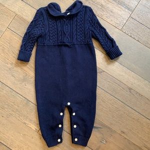 Ralph Lauren Aran-knit cottons overall